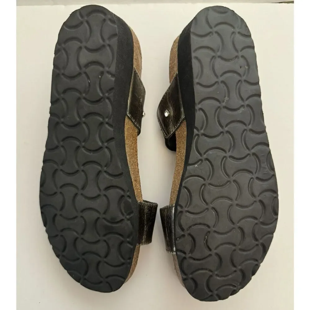 Naot Ashley‎ Rhinestone Jewel Jeweled  Comfort Leather Sandals Shoes